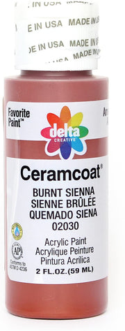 CERAMCOAT Acrylic Paint 59ml 2floz - Burnt Sienna